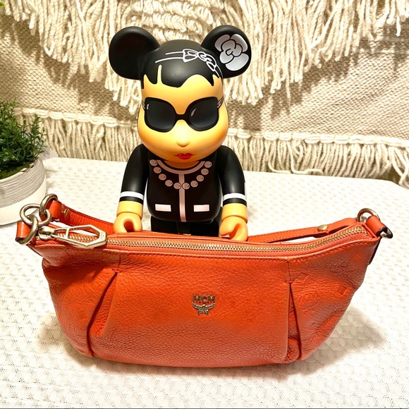MCM Orange Small 2-way Bag - Picture 5 of 15
